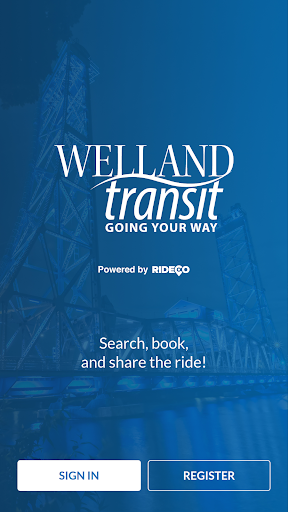 Android application Welland Transit screenshort