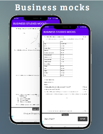 Business studies mocks