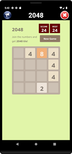 2048 game Screen 3