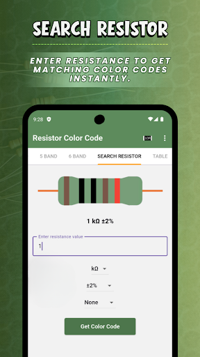 Resistor Color Code calculator