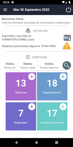 Chronotime Workplace Screen 2
