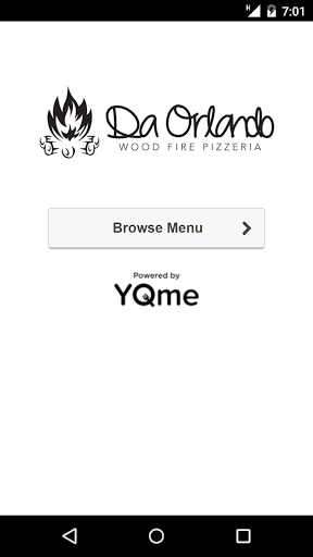 Android application Da Orlando Pizzeria screenshort
