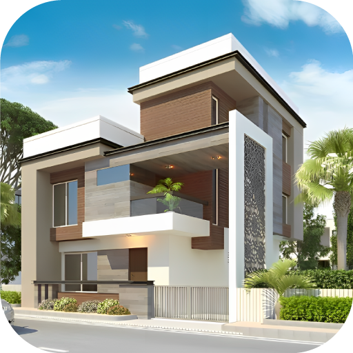 Hausentwurfsplan 3D-App