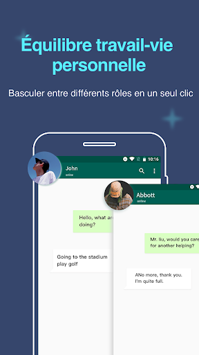 Comptes multiples : 2Space Capture d'Écran de l'Application Android 3
