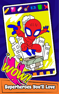 Superhero Coloring Book Game & Comics Drawing book 1.39 screenshots 2