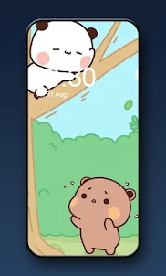 Kawaii cute bear wallpaper