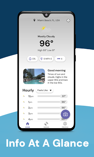 Android application WeathAR screenshort