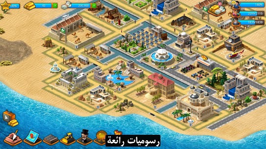 Paradise City Building Sim مهكرة لـ أندرويد 5