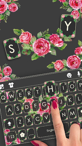 Classic Vintage Flower Keyboar Screen 2