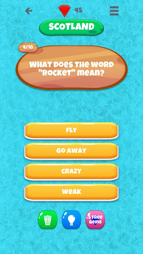 Android application English Slang Quiz: UK screenshort