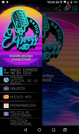 RADIO EXPRESS 40 EN VIVO Screen 2