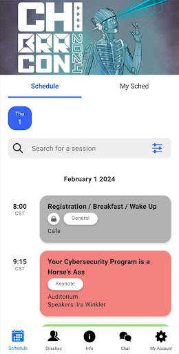 Android application ChiBrrCon 4 screenshort