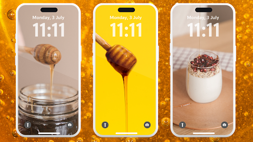 Honey Aesthetic Lockscreen