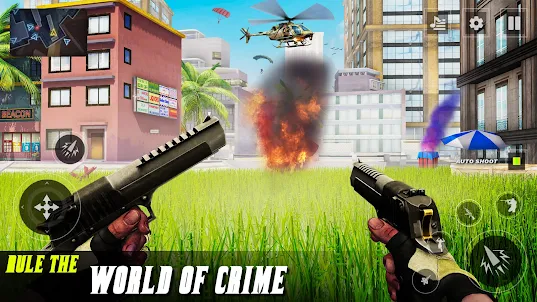 갱스터 범죄 전쟁 게임: 군대 총쏘는총게임