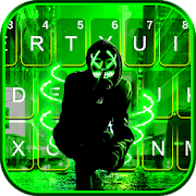 Neon Green Purge Man Keyboard Theme