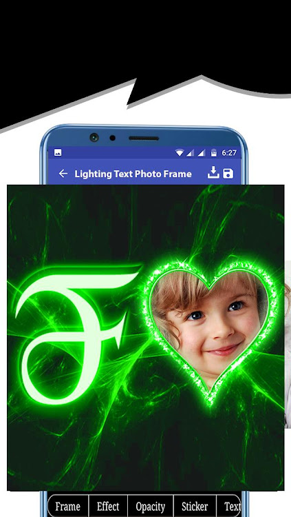 Lighting Text Photo Frame - 1.0.2 - (Android)