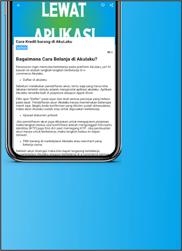 Cara kredit barang online