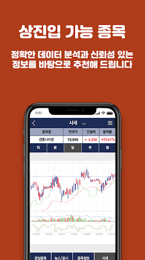 증권 추천주 알림기 – 오늘의 추천종목 Screen 2