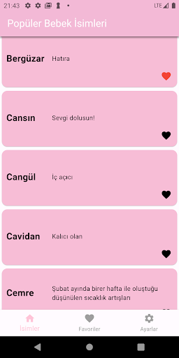 Bebek İsimleri Screen 2