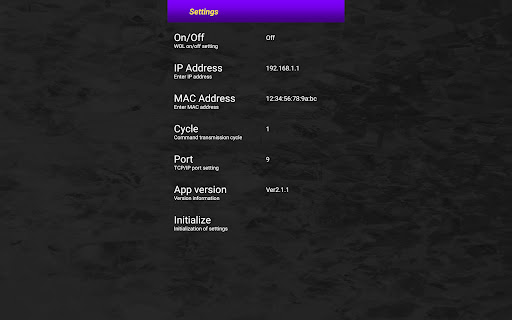 Simple Wake On Lan Screen 3