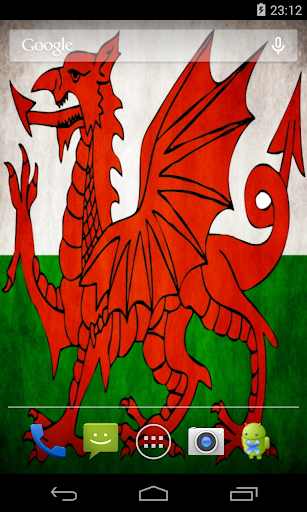 Flag of Wales Live Wallpaper Screen 3