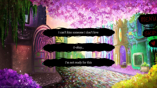 NightTown Intro(otome/BL game) Screen 2