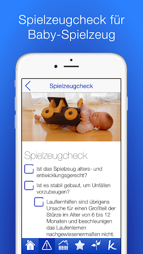 Android application Baby Sicherheit Checklisten screenshort