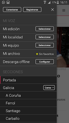 La Voz de Galicia Screen 3