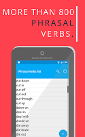 screenshot of Phrasal Verbs List