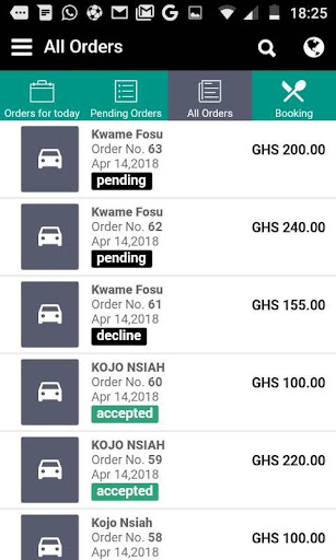 Android application Eziban Merchant App screenshort