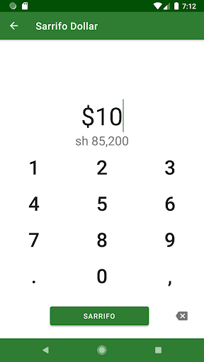 Somali Money Exchange Screen 3