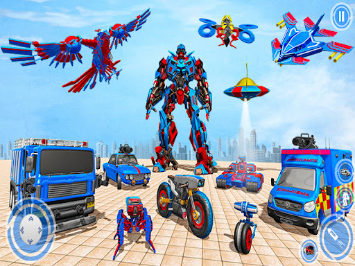 Android application Police Fire Truck: Robot Games screenshort