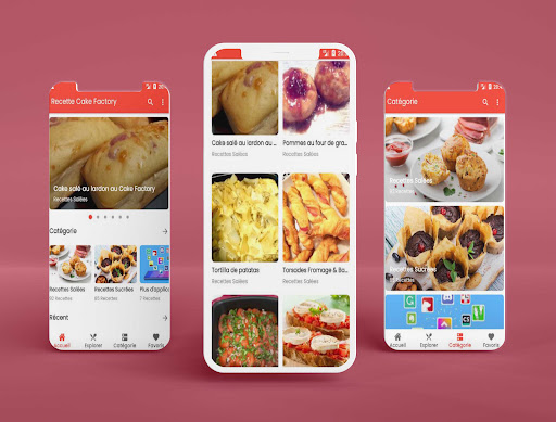 Android application Recettes Cake Factory screenshort