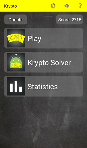 Android application Krypto screenshort