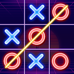Cover Image of Télécharger Tic Tac Toe Glow: 2 Player XO  APK
