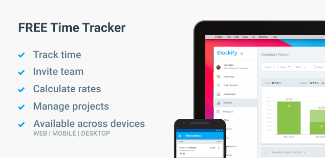 Clockify - Time Tracker & Timesheet 1.8.1 APK screenshots 7