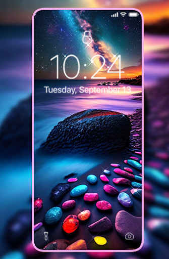 Android application Glowing stone wallpapers screenshort