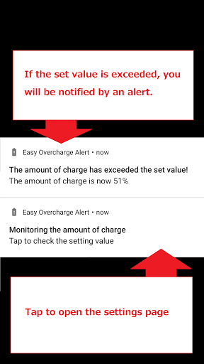 Battery Overcharge Alert Screen 2