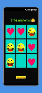 Love Emoji Tic Tac Toe Game