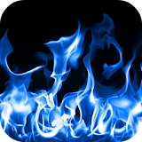 Blue Fire Live Wallpaper 3D icon