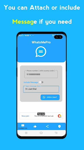 Android application WhatsMePro screenshort