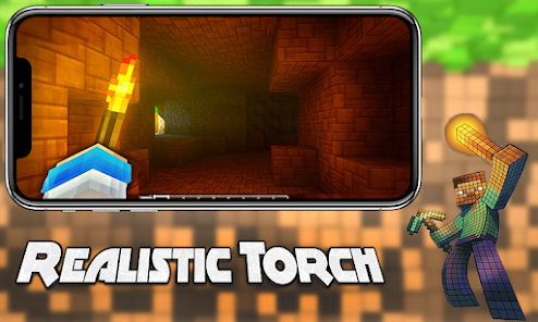 Realistic Torch Mod Minecraft 1.45 APK + Mod (Free purchase) for Android