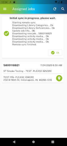 Holcim Service Screen 2