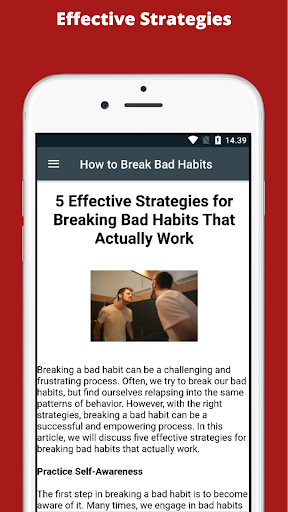 How to Break Bad Habits