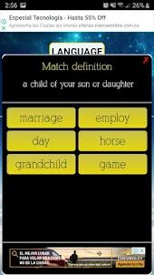 Words games - Definition match