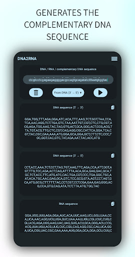 DNA2RNA (DNA/RNA converter) Screen 3