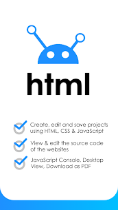 HTML Editor – HTML, CSS & JS (MOD APK, Pro) v3.7.0 1