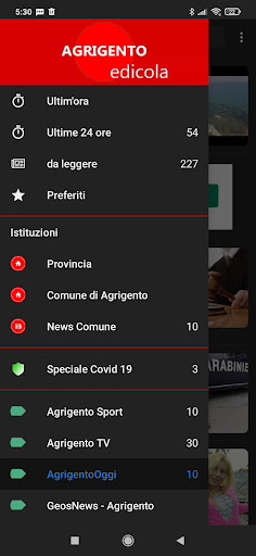 Android application Agrigento edicola screenshort