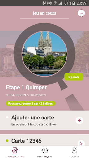 Android application Enquête & Recette screenshort