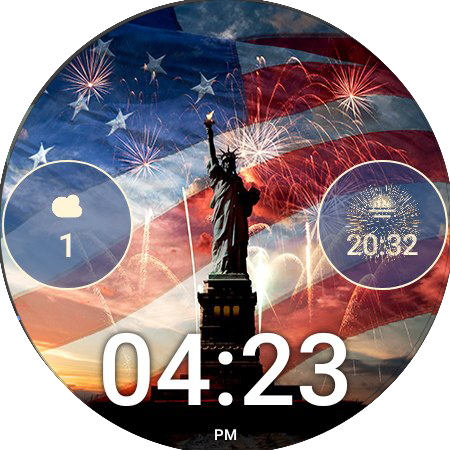 Independence Day USA animated